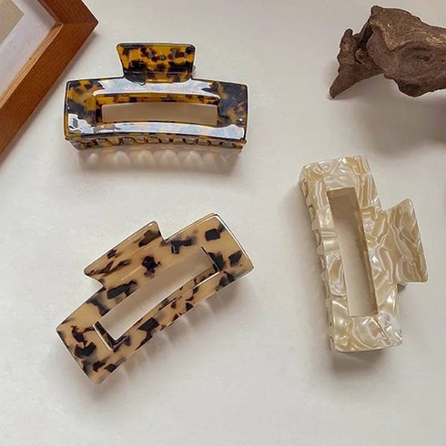 Hollow Square Hair Claw Clip